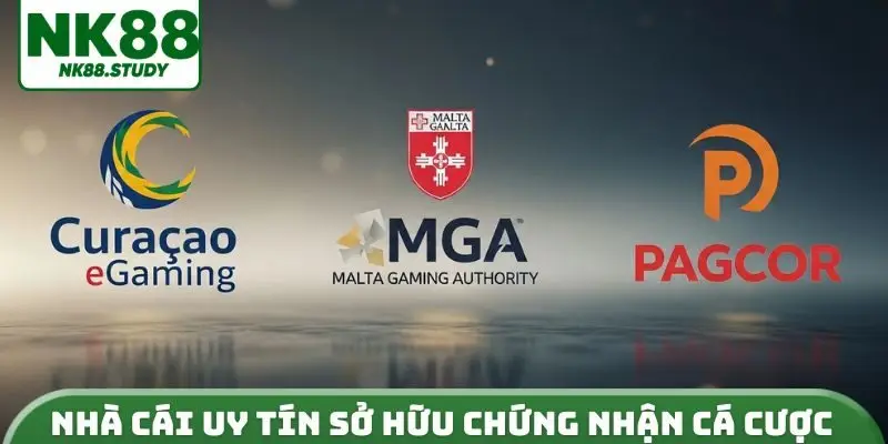 Nhà cái uy tín sở hữu chứng nhận cá cược