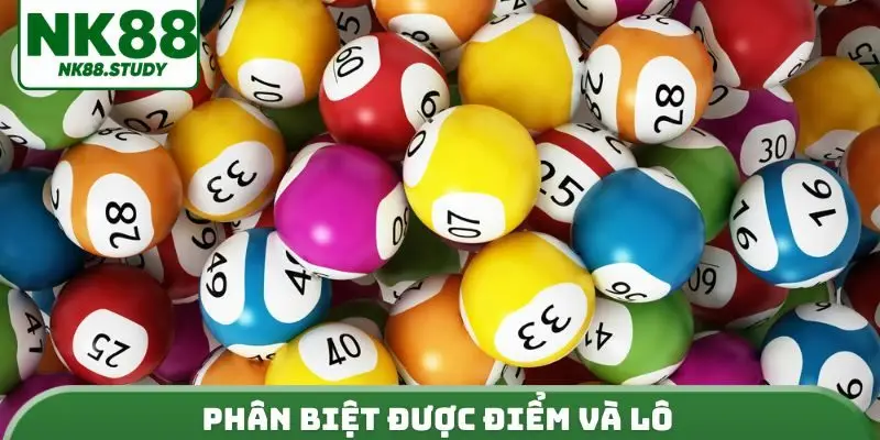 Phân biệt được điểm và lô