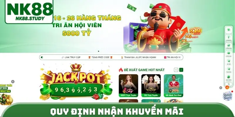Quy định nhận khuyến mãi