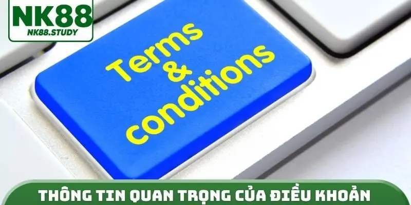 Thông tin quan trọng của điều khoản và điều kiện